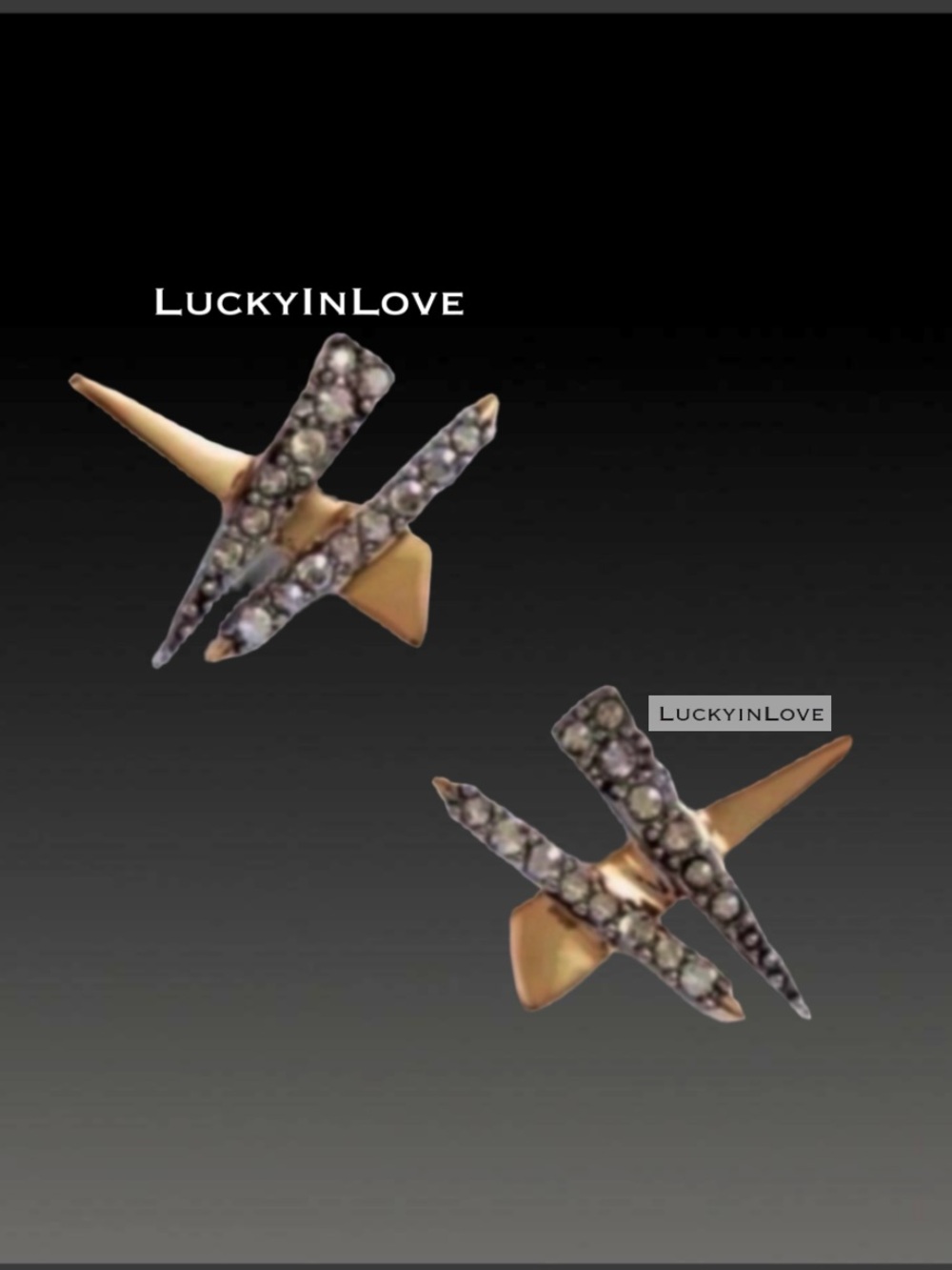 ALEXIS BITTAR β’ NEW Crystal
Brutalist Plaid Post Stud Earrings